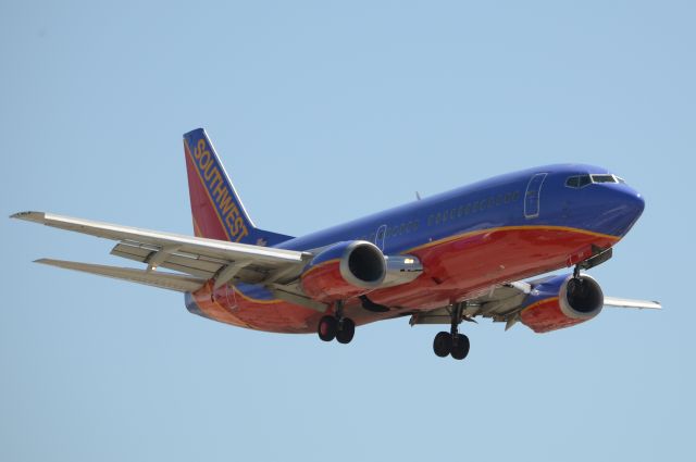 N346SW — - Southwest 737 Landing at LAX