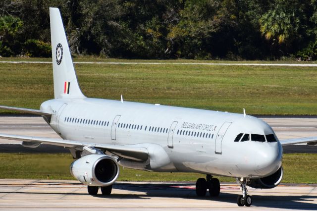 Airbus A321 (CS-TRJ) - Belgian Air Force (Belgian Air Component)br /Airbus A321-200 (VIP Transport) / Callsign: BAF632br /Route: Andrews AFB (KADW) to Tampa Intl (KTPA)