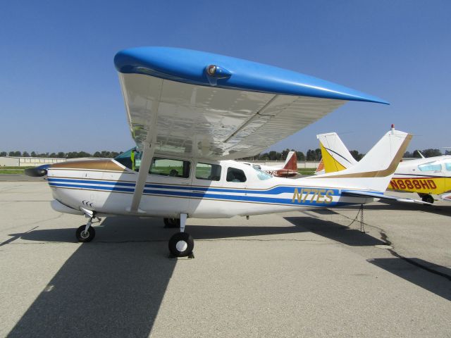 Cessna Centurion (N77ES) - On the ramp 