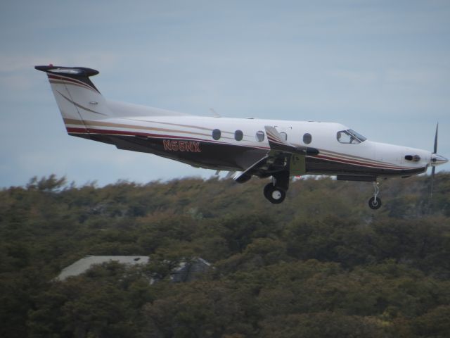 Pilatus PC-12 (N55NX) - Landing ACK