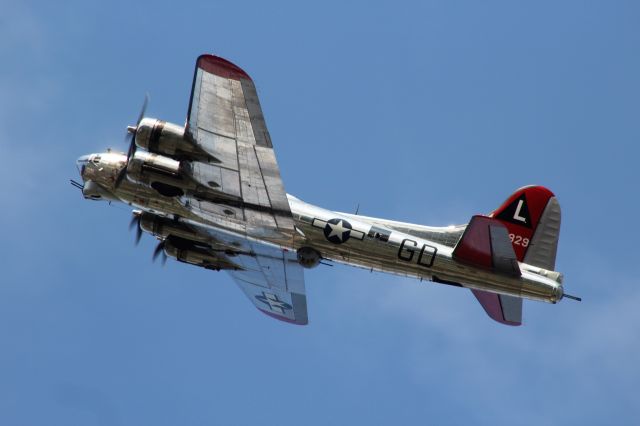 Boeing B-17 Flying Fortress (N3193G) - A nice powered climb to pattern altitude