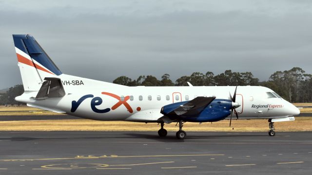 Saab 340 (VH-SBA) - Regional Express SAAB 340B VH-SBA (cn 311) at Wynyard Airport Tasmania Australia. 2 February 2019.