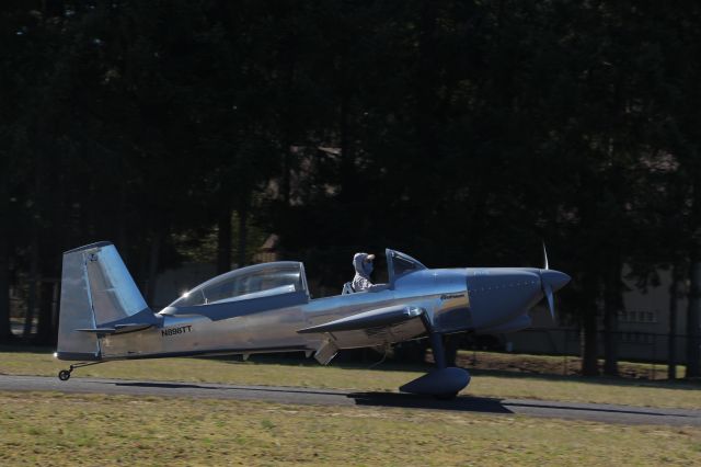 Vans RV-8 (N898TT) - Gleaming RV-6 penetrating the shadows of the trees