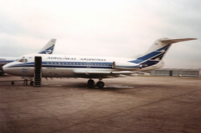 Fokker Fellowship (LV-LOA) - Seen here on 26-Jun-93.br /br /With Aerolíneas Argentinas from Jan-75 to Jun-96.br /Broken up at SAEZ.