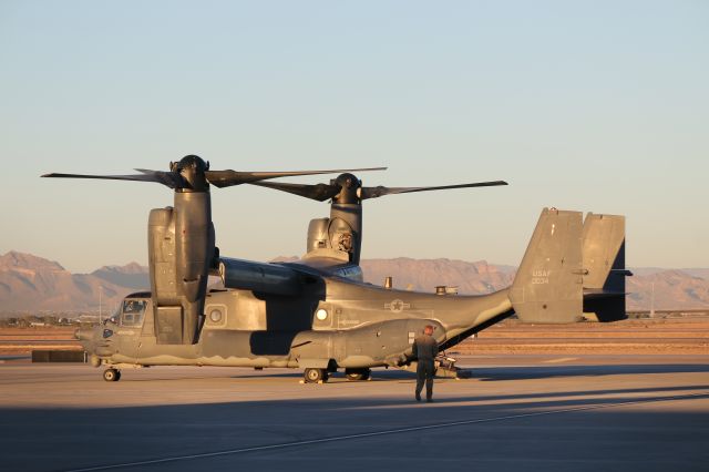 — — - USAF CV-22 makes a stop at Phoenix-Mesa Gateway Airport.