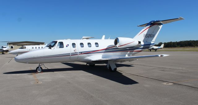 CORBY Starlet (N525H) - A Cessna 525 Citation CJ1 on the ramp at Pryor Field Regional Airport, Decatur, AL - September 28, 2016. 