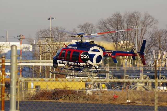 Bell 407 (N77NY) - LINDEN AIRPORT-LINDEN, NEW JERSEY, USA-Dec 29, 2022: A news helicopter from one of the local New York City television stations is seen by RF taking off at approximately 1553 hrs.