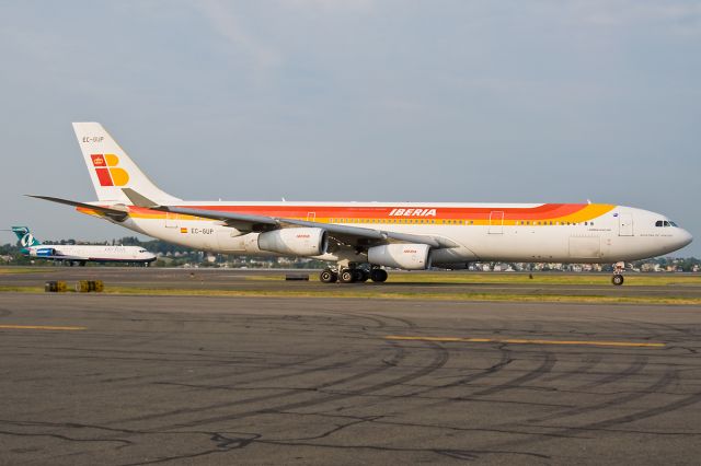 Airbus A340-300 (EC-GUP) - I will miss them At KBOS Logan this winter (: !