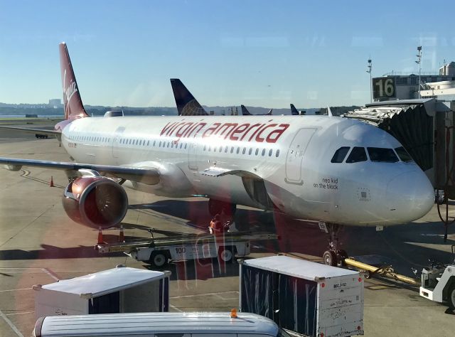 Airbus A321 (N921VA) - A livery soon to be gone.  Taken October 2018.