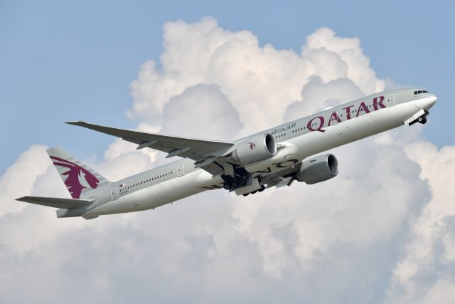 BOEING 777-300ER (A7-BAI) - 23-R 07-05-23. Was an ORD WX Diversion. Pic 3 of 3 for our picture counting friend! (trying to save him some time)!