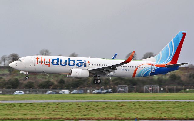 Boeing 737-800 (A6-FDO) - fly dubai b737-8kn a6-fdo returning to shannon after a test flight 22/1/19.