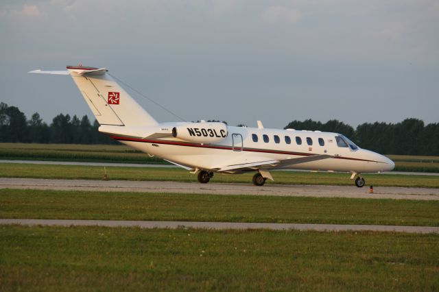 Cessna Citation CJ3 (N503LC) - This beautiful little lear departing London International Airport.CYXU