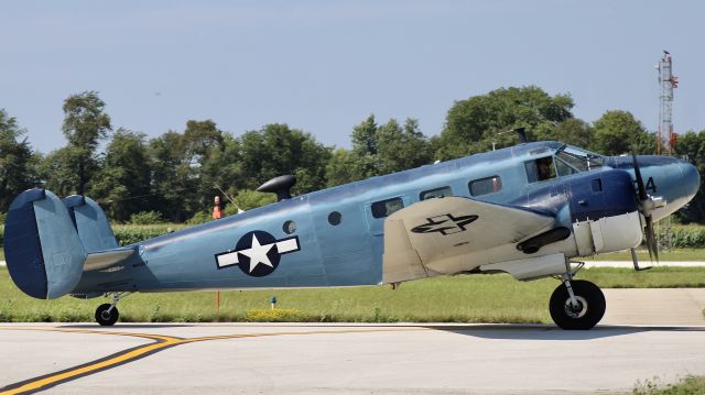 Beechcraft 18 (N4207) - The Commemorative Air Force’s 1943 Beech RC-45J taxiing out for a flight. 7/14/23.