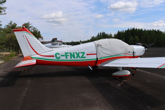 Piper Cherokee (C-FNXZ) - C-FNXZ Piper Cherokee 180 PA-28  RVA à CSQ4 Aéroport de Casey QC. le 02-09-2023 à 11:00