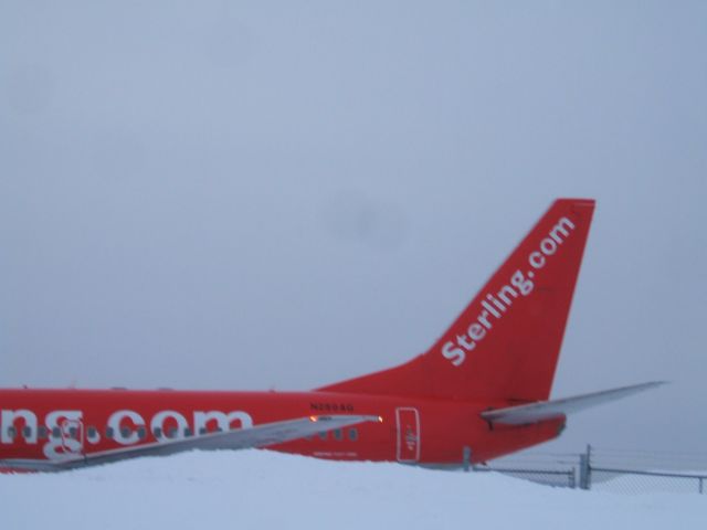 Boeing 737-700 (N280AG) - Parked at Irving Aviation FBO Goose Airport NL.... Jan 22/09