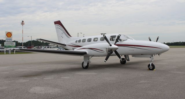 Cessna Conquest 2 (N501DT) - A Cessna 441 Conquest II on the Gulf Air Center ramp at Jack Edwards National Airport, Gulf Shores, AL - June 27, 2017.