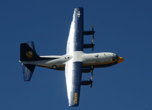 Lockheed C-130 Hercules — - The Marine/US Navy Blue Angels Lockheed C-130 Hercules, AKA Fat Albert Airlines.