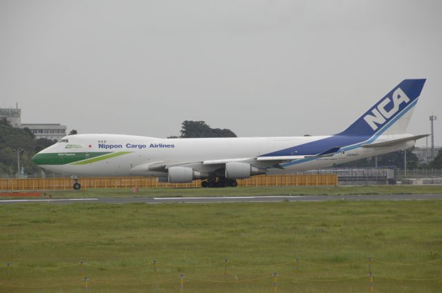 Boeing 747-400 (JA04KZ) - Taxi at Narita Intl Airport on 2009/8/21 Green Eco c/s