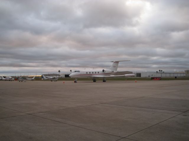 GROB Tutor (N72BP) - McCreery Aviation, McAllen, TX, taken Jan 15, 2010 at 1749.