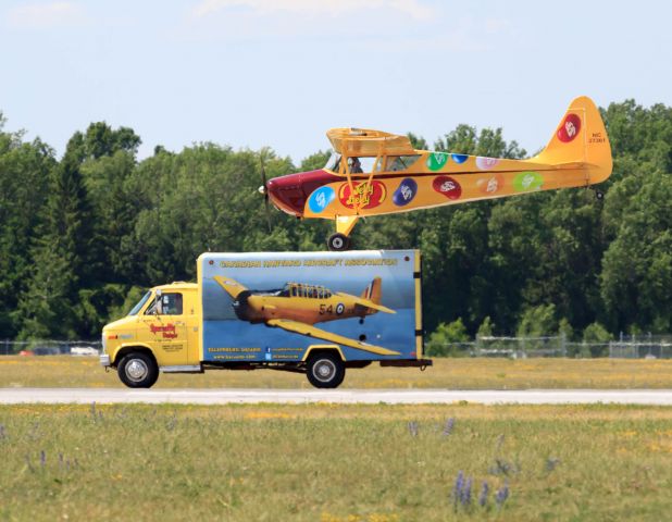 NC37361 — - Kent Pietsch and his Interstate L-6, demonstrating his impresive airmanship. 