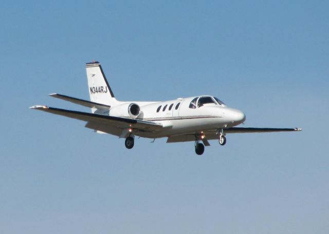 Cessna 500 Citation 1 (N344RJ) - Landing at Shreveport Regional.