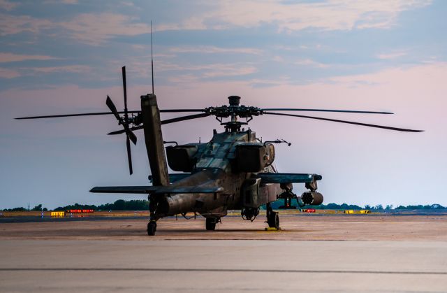 — — - I was out at the airport at dusk and this machine was sitting there.