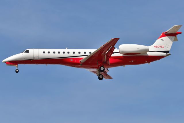 Embraer ERJ-135 (N804CE) - Cummins Engines arriving 23-R on 02-28-2022. I managed to snag the entire Cummins fleet all arriving within 30 minutes of each other, including their newest aircraft, N283CE.