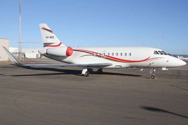 Dassault Falcon 2000 (VH-WIO) - Balmoral Air Pty Ltd Falcon 2000EX VH-WIO. This lovely looking Falcon 2000 sitting at Adelaide Airport on a wonderful afternoon. This is WIO'S 1st visit to Adelaide.