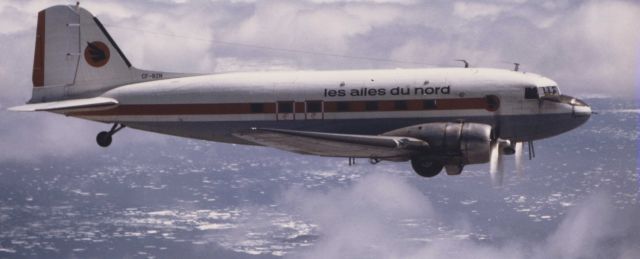 Douglas DC-3 (C-FBZN) - s/n 25290  Québecs lower north shore 1974