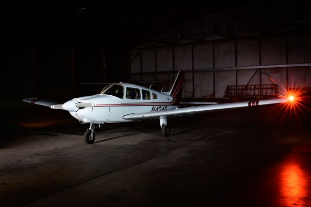Piper Cherokee (N434S) - In the hangar