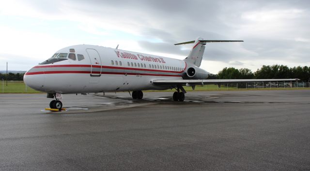 Douglas DC-9-10 (N917CK) - A Kalitta Charters II McDonnell Douglas DC-9-15F on the ramp under overcast skies at Anniston Regional Airport, AL - October 2, 2017.