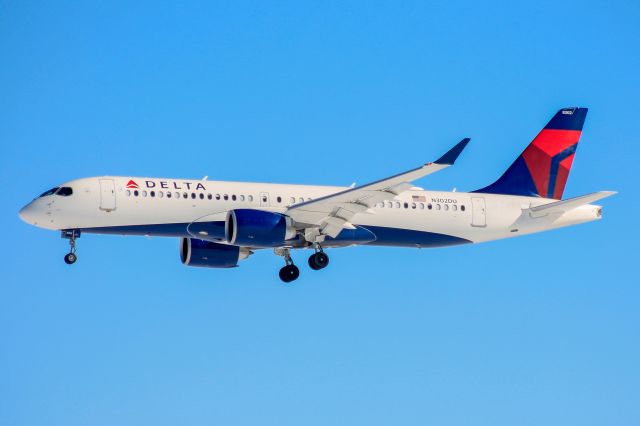 Airbus A220-300 (N302DU) - Delta 2376 from Salt Lake City, UT. 15 Feb 21.