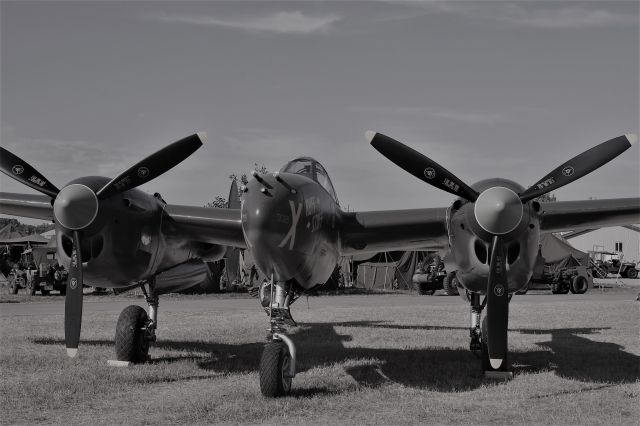 Lockheed P-38 Lightning — - B&W Ruff Stuff at Warbirds Oshkosh.........