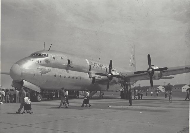 Unknown/Generic Undesignated (85164) - Lockheed R6V Constitution 85164 (Ship 2) on display at the old Cleveland Municipal Airport (currently Hopkins) in 1949. The aircraft was on a U.S. Navy recruitment campaign that year and made a stop during the airshow for public tours and viewing. I purchased this photo along with several others highlighting this particular airshow. The photograph was NOT taken by me. 