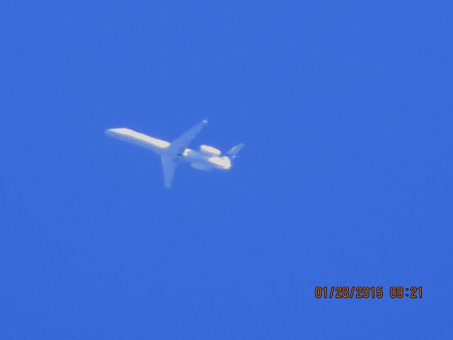 Embraer EMB-145XR (N16178) - ExpressJet Airlines flight 6077 from TYS to DEN over Southeastern Kansas at 28,000 feet.