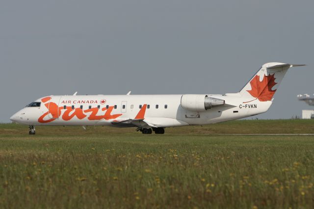 Canadair Regional Jet CRJ-200 (C-FVKN) - July 4, 2010 - leaving Charlottetown, PEI