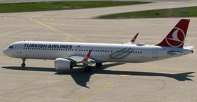 Airbus A321 (TC-LSF) - Ferried XFW-IST  29 Jun 2019 on delivery.