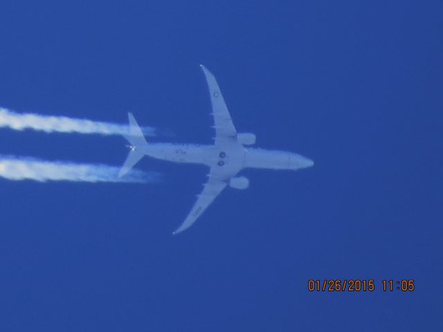 Boeing P-8 Poseidon (16-8759) - U.S. Navy P-8A over Baxter Springs Kansas (78KS).