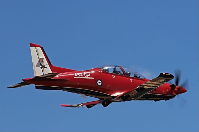 Pilatus PC-21 (A54014) - VIPR01 departing