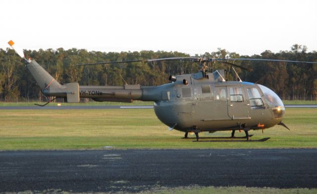 PADC BO-105 (VH-YON) - This photo was taken just after dawn. it was flying around the ballina shire area doing aerial surveys