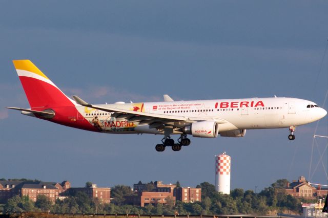 Airbus A330-200 (EC-MJA) - Iberia A330-200 in special Madrid livery arrival to BOS on 7/30/21.