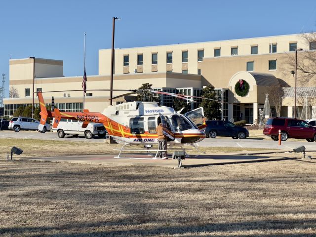 Bell 407 (N613PA) - Pafford Air One Delta visiting Bolivar Medical Center on a cold, beautiful, clear day 