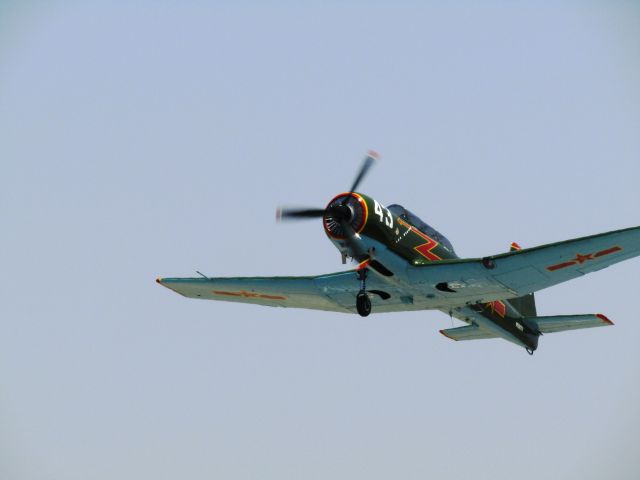 NANCHANG PT-6 (N556TR) - 1968 Nanchang CJ-6A taking off for aerobatic display, Fullerton Airport Day, 5.13.2017