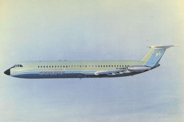 British Aerospace BAC-111 One-Eleven (G-AXMG) - scanned from postcardbr /courtline