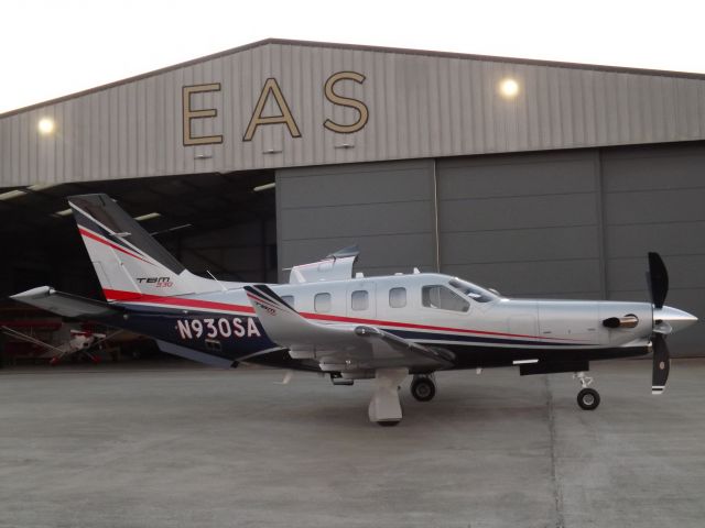 Daher-Socata TBM-900 (N930SA) - Parked outsider of her hanger 