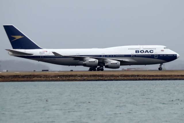 Boeing 747-400 (BB-YGC) - 'Speedbird 13 Golf' from London in BOAC retro livery