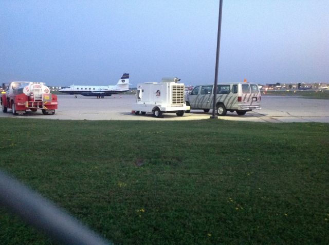 Lockheed Jetstar 2 (N700RM) - Parked at Signature Flight Support.