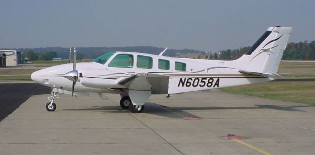 Beechcraft Baron (58) (N6058A) - Parked on ramp at KHNB.