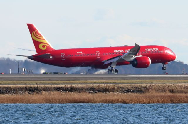 Boeing 787-9 Dreamliner (B-6998) - 'Hainan 729' from Beijing touching down on 22L