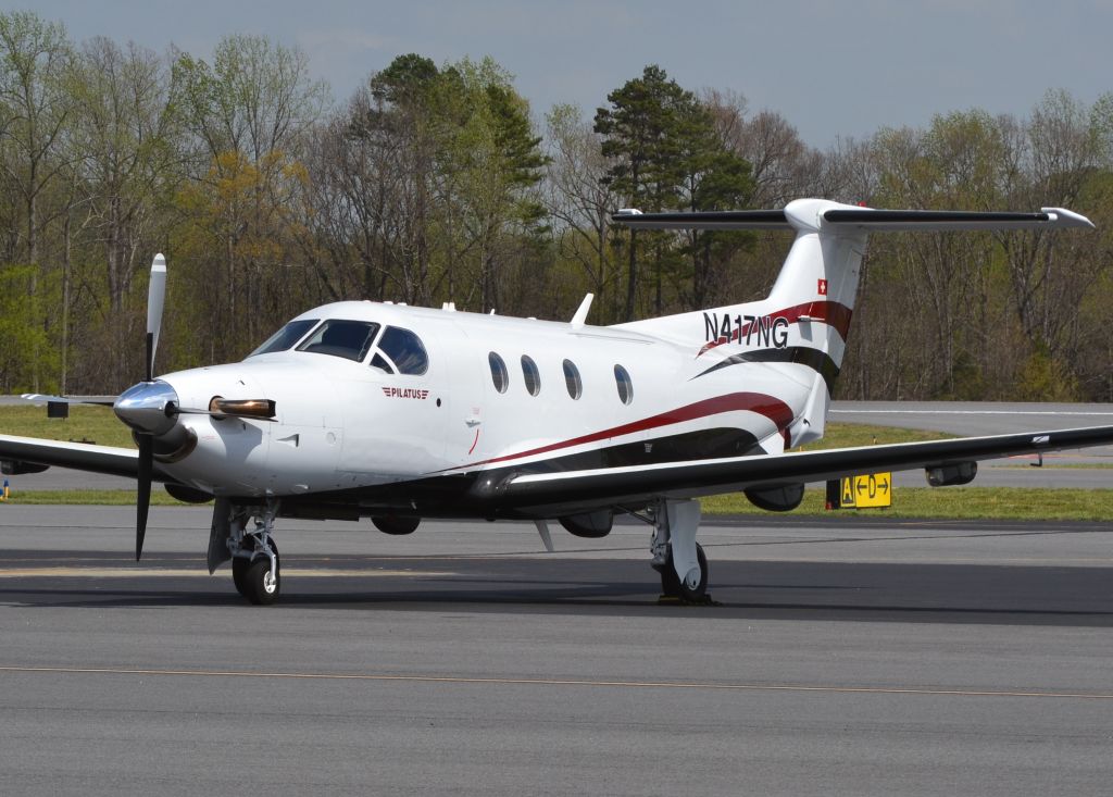 Pilatus PC-12 (N417NG) - SKY LODGE AIR LLC at KJQF - 3/24/16